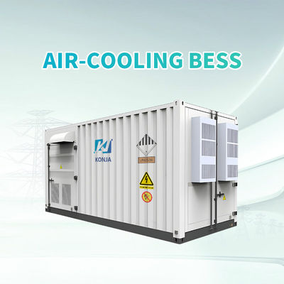 KonJa Air-cooling 20FT 768VDC 1.29MWh Deep Cycle Battery Sistem penyimpanan energi 400VAC Baterai kontainer