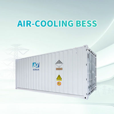 Harga yang bagus KonJa Air-cooling 20FT 768Vdc 1MWh Deep Cycle Battery Sistem penyimpanan energi Baterai wadah 400Vac on line