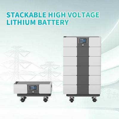 Harga yang bagus KonJa Power 48V 96V 144V 192V 240V 288V 100Ah Home LifePO4 Baterai Surya yang dapat ditumpuk dengan kontrol layar on line