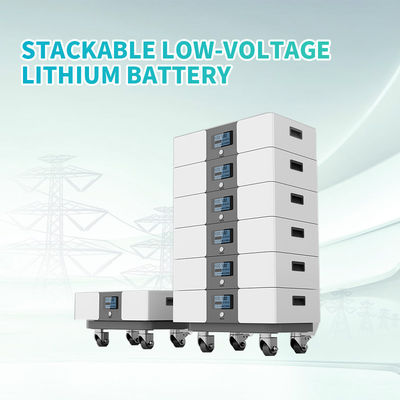 Harga yang bagus KonJa 51.2V 5.12kWh 10.24 KWh 15.46kWh 20.48kWh 25.6kWh 30.72kWh Baterai penyimpanan surya rumah bertumpuk on line