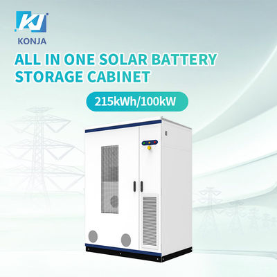 Harga yang bagus KonJa Top Brand Energy Storage Cabinet 215kWh 100kw Sistem penyimpanan energi luar ruangan on line