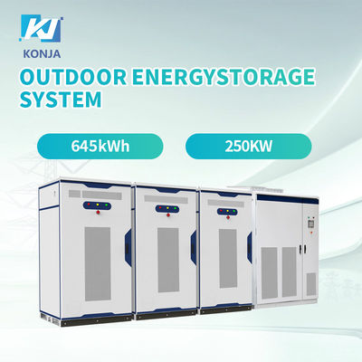 Harga yang bagus KonJa Grade A Energy Storage Cabinet Deep Cycle 645kWh 250kw Baterai Cabinet Untuk Sistem Surya on line