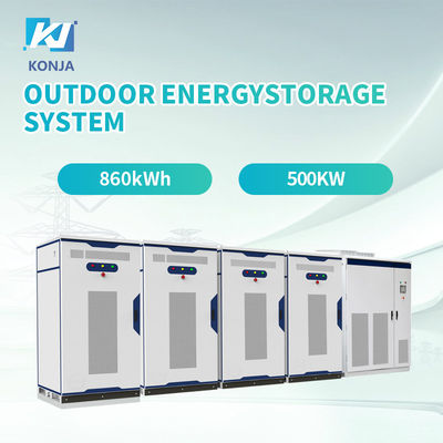 Harga yang bagus KonJa High Protection Level Energy Storage Cabinet 860kWh 500kw Sistem penyimpanan energi luar ruangan on line