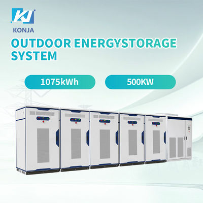 Harga yang bagus KonJa High Protect Level Energy Storage Cabinet 1075kWh 500kw Sistem penyimpanan energi luar ruangan on line